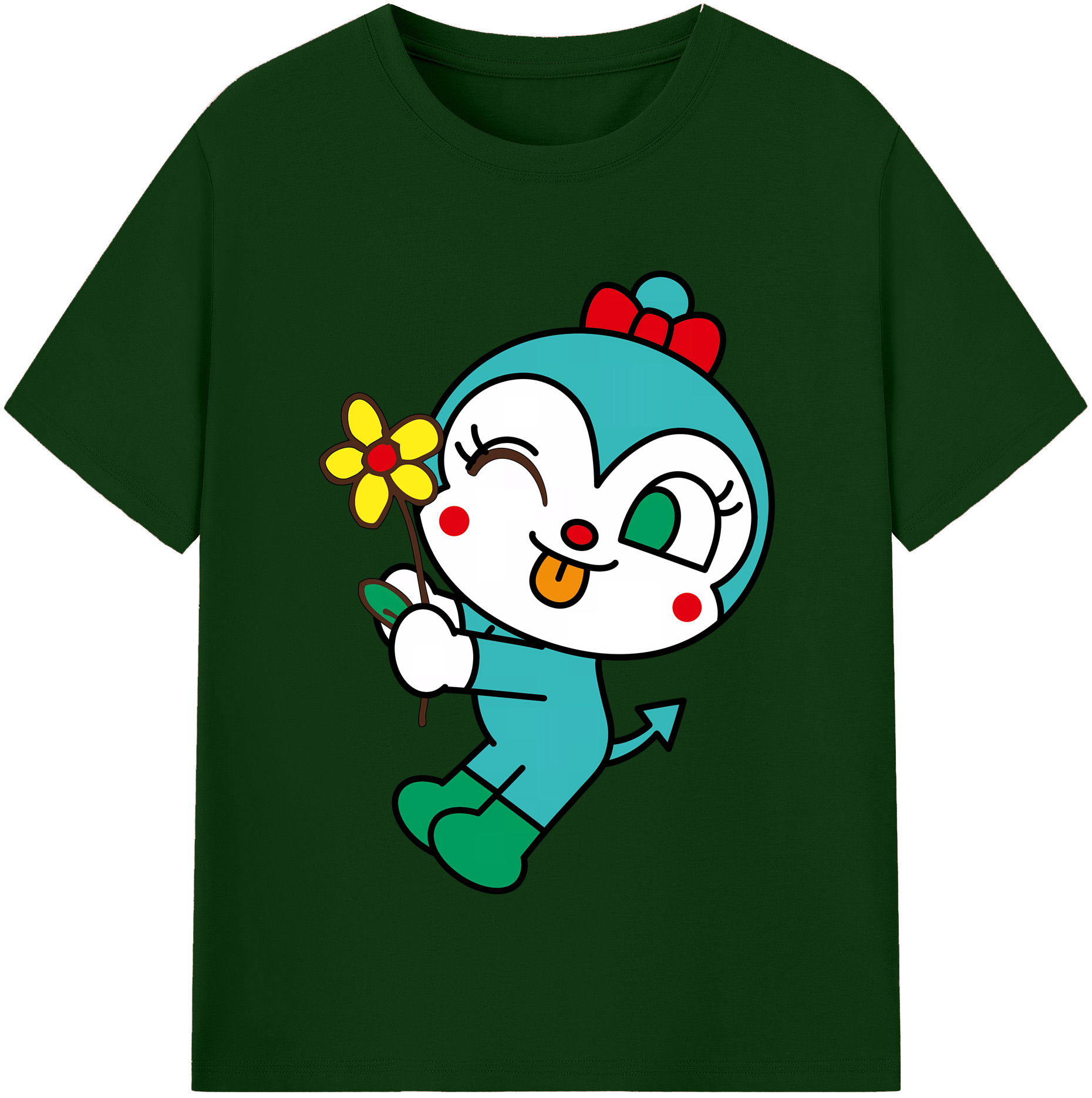（画像用） アンパンマン Anpanman 綿100％半袖Tシャツ（フロントプリント）
